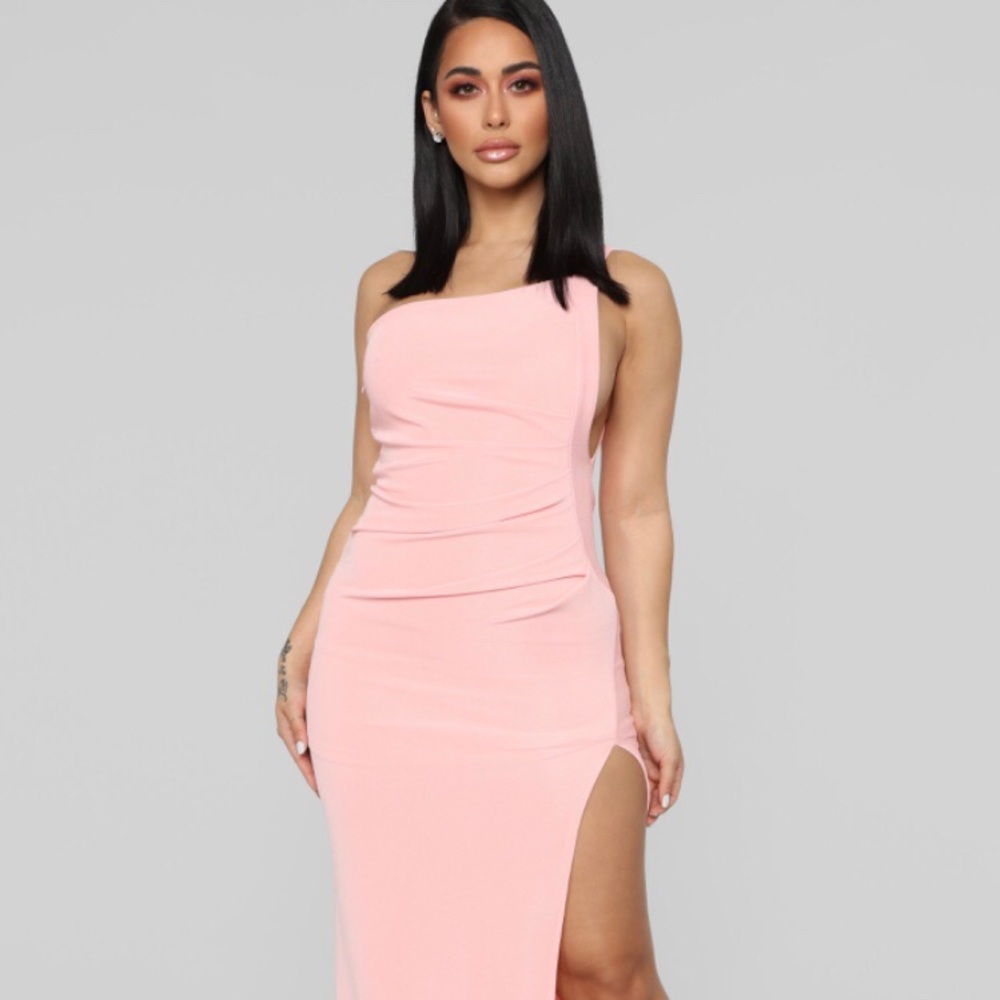 Not Going Home One Shoulder Dress -